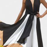Nava – Vestido Largo Polimórfico de Espalda Abierta que redefine tu estilo