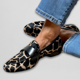Katie | Mocasines cómodos con estampado de leopardo