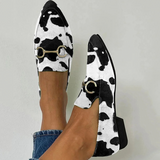 Diana | Mocasines estampados con hebilla