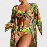 Glenda – Conjunto Floral de Bikini y Top que realza tu feminidad