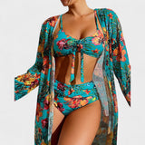 Glenda – Conjunto Floral de Bikini y Top que realza tu feminidad