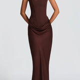 Leonor | Vestido maxi de escote cuadrado