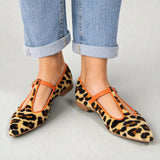 Lulu | BAILARINAS CON TIRA EN T Y ESTAMPADO DE LEOPARDO