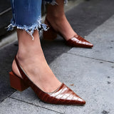 Wynn | Tacones cómodos de punta ancha