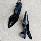 Wynn | Tacones cómodos de punta ancha