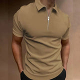 Daniel - Camiseta Polo Clásica con Cremallera