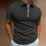 Daniel - Camiseta Polo Clásica con Cremallera