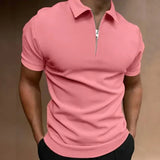 Daniel - Camiseta Polo Clásica con Cremallera