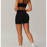 Conjunto deportivo con mallas ciclistas