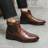 Dylan | Botines con hebilla de cuero sintético