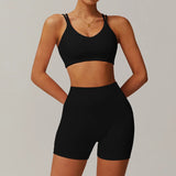 Conjunto deportivo con mallas ciclistas
