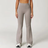 Pantalones de gimnasio con pernera de campana