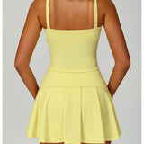 Ropa deportiva de tenis con minifalda y top