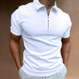 Daniel - Camiseta Polo Clásica con Cremallera
