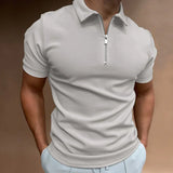 Daniel - Camiseta Polo Clásica con Cremallera