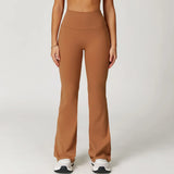 Pantalones de gimnasio con pernera de campana