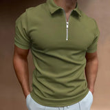 Daniel - Camiseta Polo Clásica con Cremallera