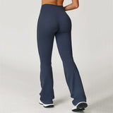Pantalones de gimnasio con pernera de campana