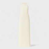 Adeline – Vestido Largo con Cuello Halter que realza tu elegancia