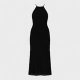 Adeline – Vestido Largo con Cuello Halter que realza tu elegancia