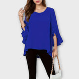 Aria – La Blusa Perfecta para la Primavera con Escote Redondo