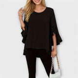Aria – La Blusa Perfecta para la Primavera con Escote Redondo