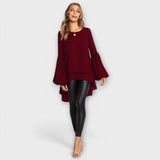 Aria – La Blusa Perfecta para la Primavera con Escote Redondo