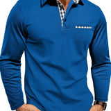Adrián | Camiseta polo azul marino de manga larga