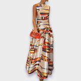 Babette – Vestido largo de tejido premium que realza tu estilo