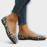 Sofía – Bailarinas de encaje con estampado de leopardo que realzan tu estilo moderno