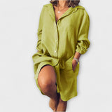 Sofía – Blusa casual de lino que combina elegancia y comodidad