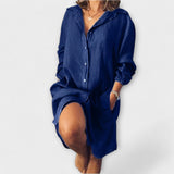 Sofía – Blusa casual de lino que combina elegancia y comodidad