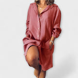 Sofía – Blusa casual de lino que combina elegancia y comodidad