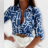 Valentina – Blusa con cuello clásico que combina elegancia y confort
