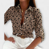 Valentina – Blusa con cuello clásico que combina elegancia y confort