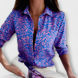 Valentina – Blusa con cuello clásico que combina elegancia y confort