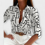 Valentina – Blusa con cuello clásico que combina elegancia y confort