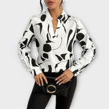 Sofía – Blusa Elegante de Manga Larga con Escote en V que realza tu estilo sofisticado