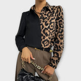 Valentina – Blusa de Leopardo que realza tu estilo