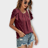 Charlotte – La Blusa Perfecta de Polka Dot que realza tu elegancia