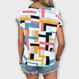 Chloe – Blusa de Manga Corta que Aporta Sofisticación
