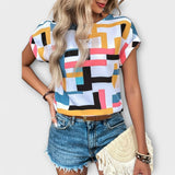 Chloe – Blusa de Manga Corta que Aporta Sofisticación
