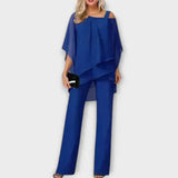 Valentina – Conjunto de Noche de Chiffon que realza tu elegancia
