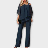 Sofía – Conjunto de Noche de Chiffon que realza tu elegancia