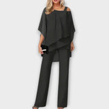 Sofía – Conjunto de Noche de Chiffon que realza tu elegancia