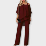 Sofía – Conjunto de Noche de Chiffon que realza tu elegancia