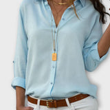 Elara – Blusa de chiffon que inspira elegancia celestial
