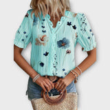 Emily – Blusa de Moda con Escote en V que realza tu estilo