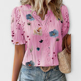 Emily – Blusa de Moda con Escote en V que realza tu estilo