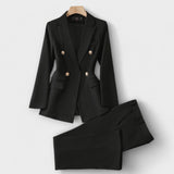 Emma – Conjunto de Chaqueta y Pantalones que realza tu elegancia y comodidad